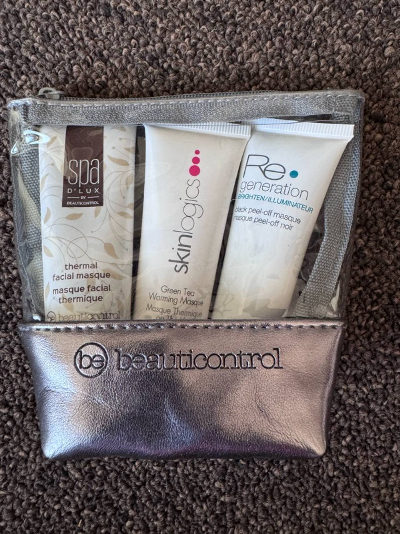 BeautiControl Masque Set Green Tea Warming, Black Peel-Off , Spa Thermal Facial