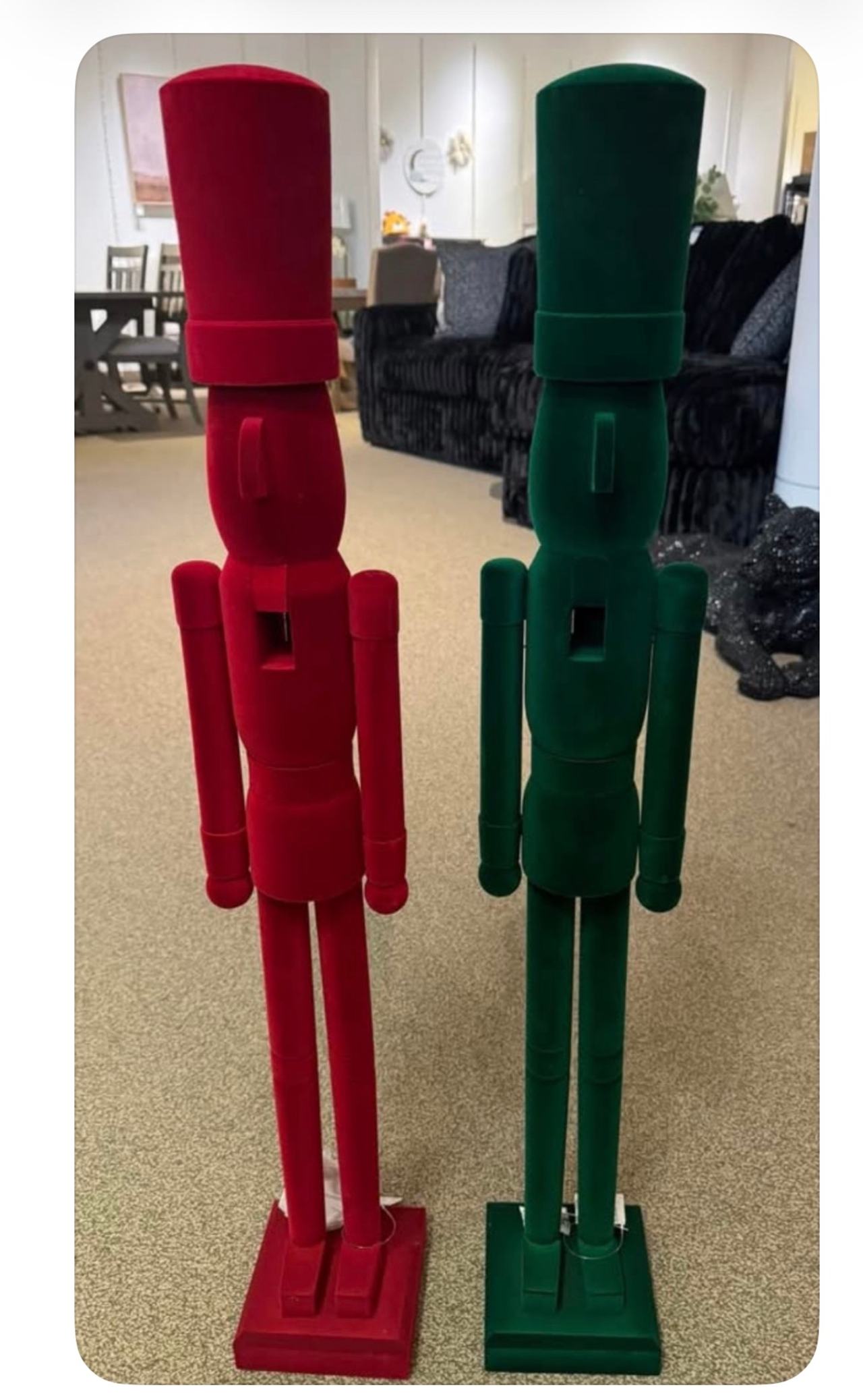 Target Wondershop 36" Velvet Flocked Nutcracker Figures