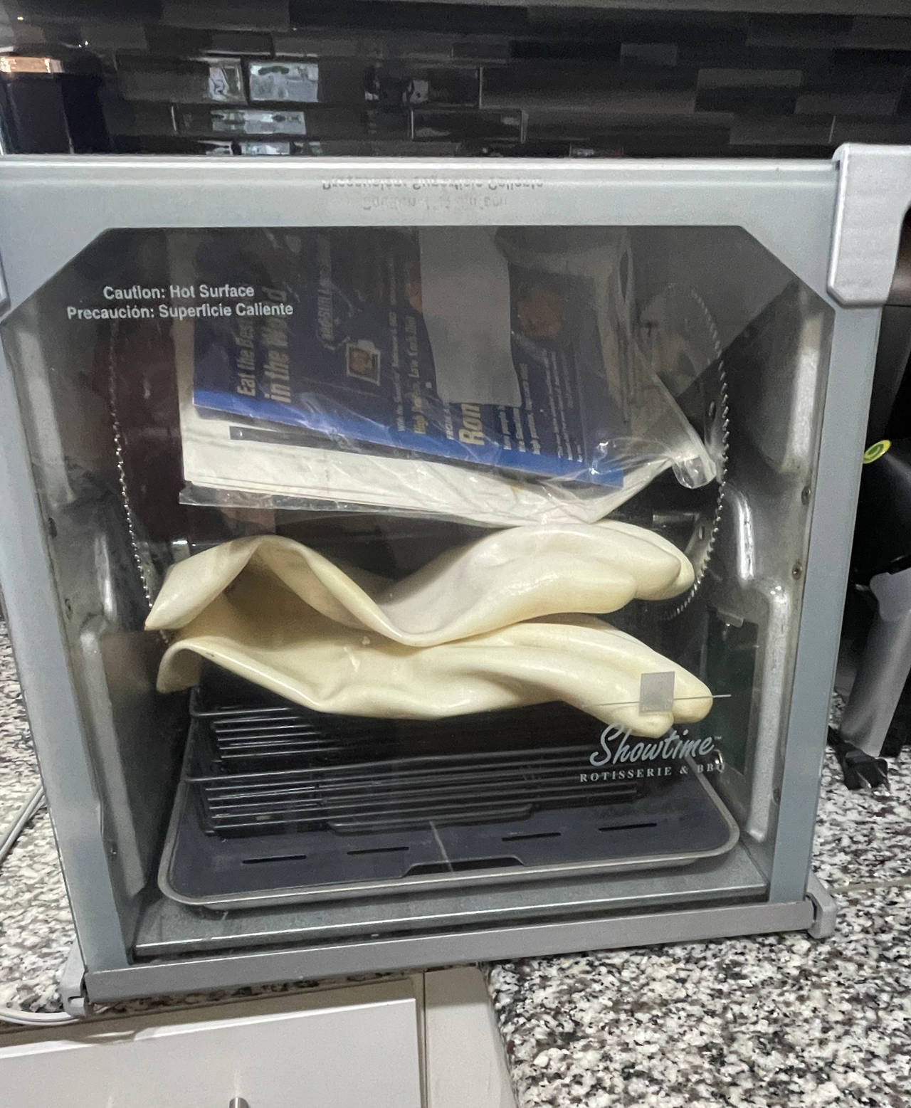 Ronco Showtime Rotisserie & BBQ Oven with accessories