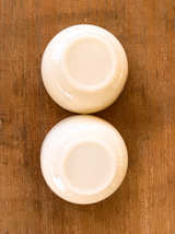 Vintage Milk Glass Cottagecore Floral Bowls – Set of 2 - Image 4