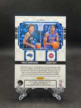 2022-23 Panini Contenders Basketball Rookie Dual Ticket Paolo Banchero Jaden Ivey Dual Relic - Image 2