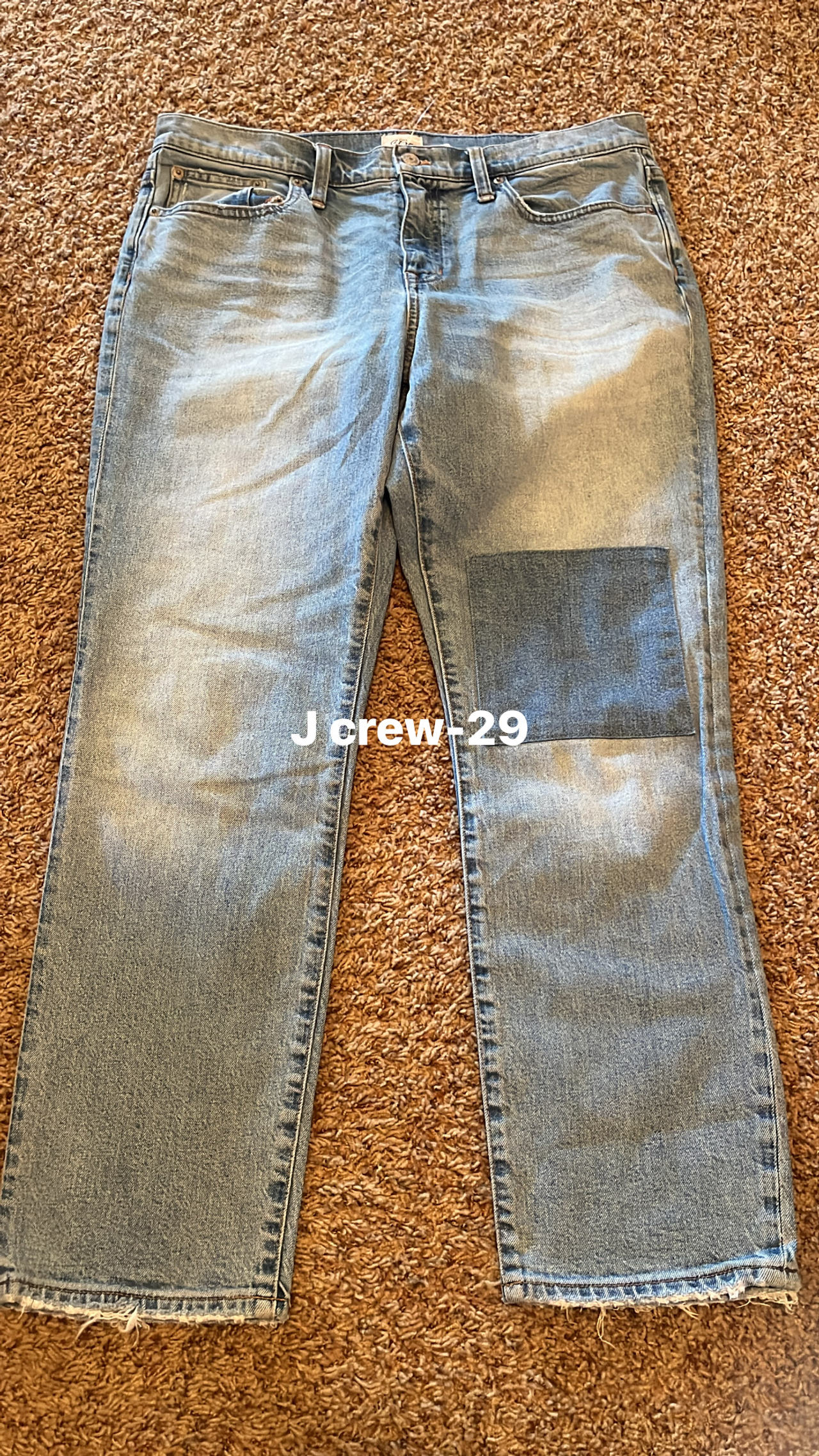 J.Crew Vintage Straight Jean with Patch