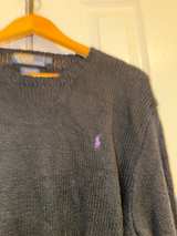 Ralph Lauren Polo Black Knit Sweater Crewneck Large - Image 4