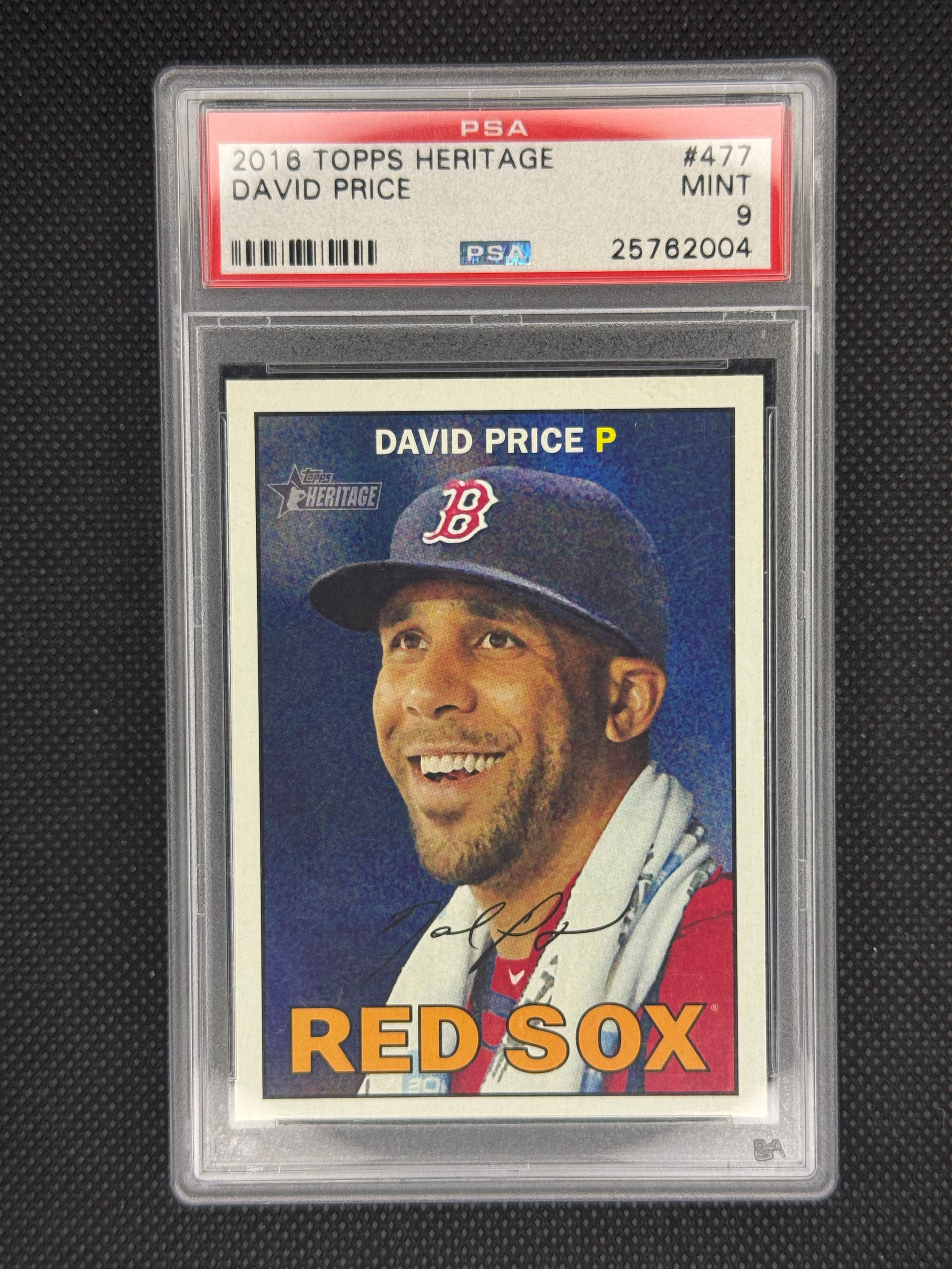 2016 Topps Heritage David Price Baseball Card
