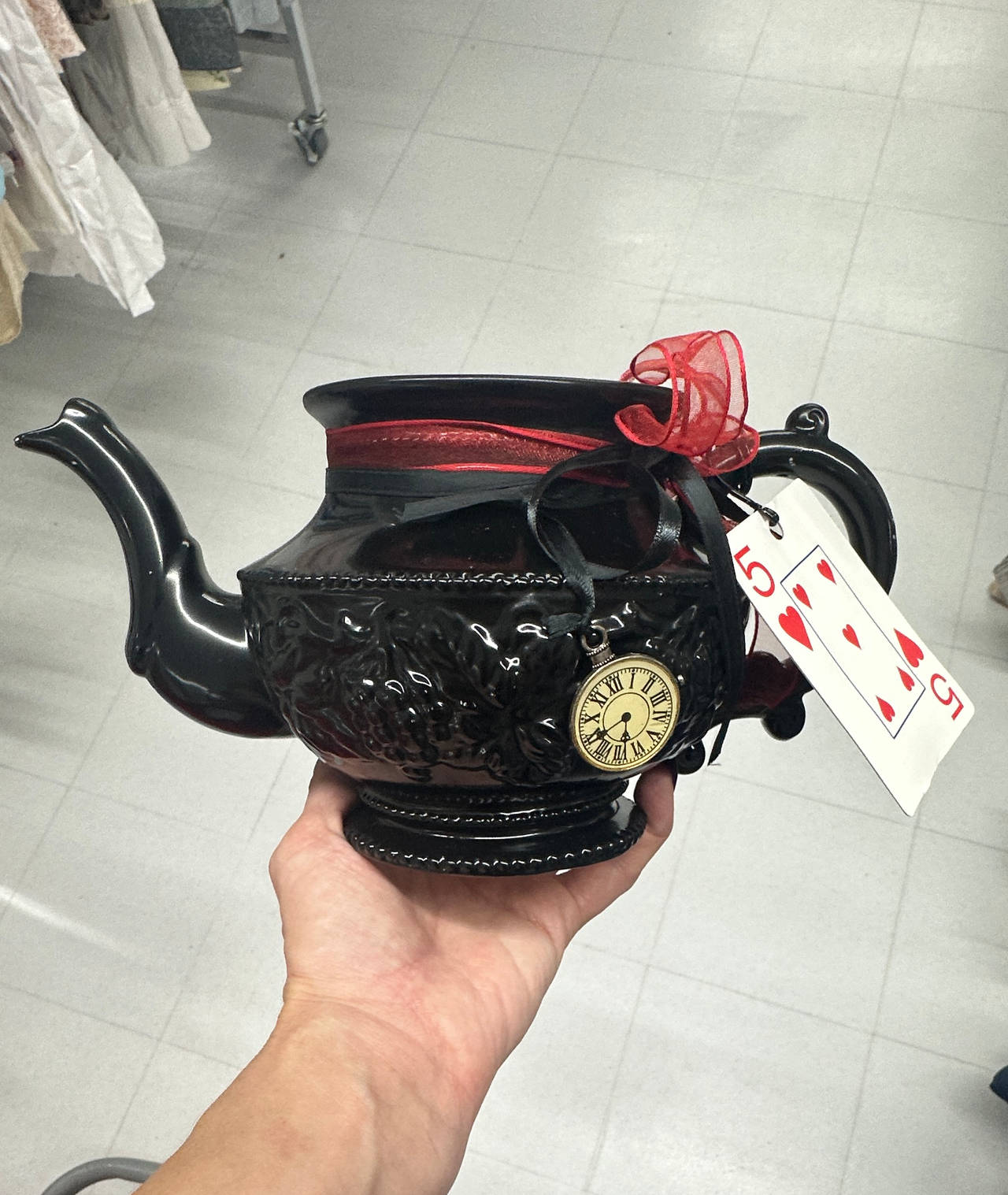 Alice in Wonderland Steampunk Decorative Teapots - Set of 3