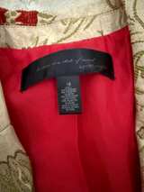 Apostrophe Floral Patterned Coat with Red Lining - Size 16 - Image 2
