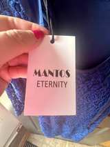 Mantos Eternity Royal Blue Rose Lace Dress NWT - Image 2