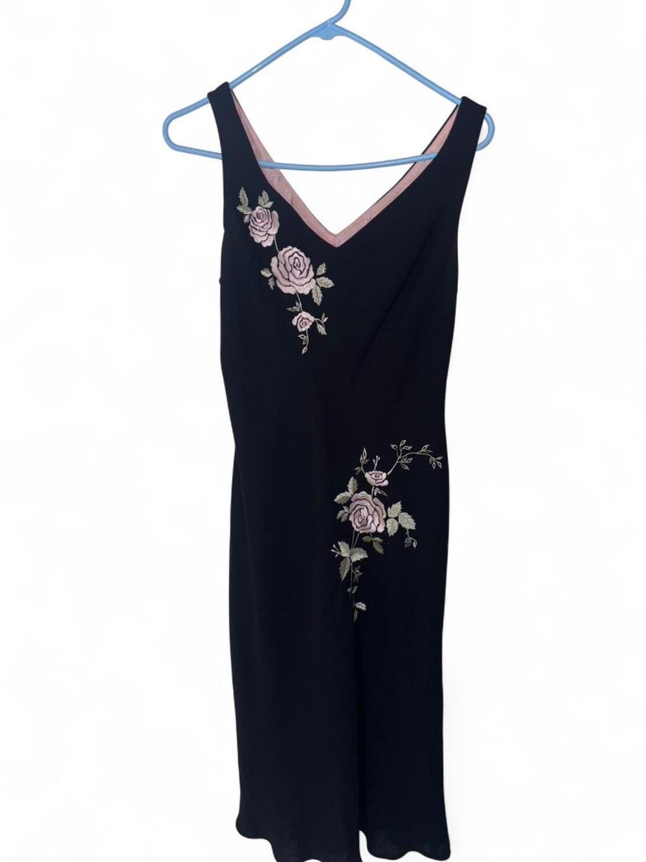 Vintage Style Embroidered Floral Sleeveless Dress