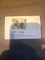 2005-2006 Delaware Migratory Waterfowl Stamp $9 Plate Number Single - Image 1