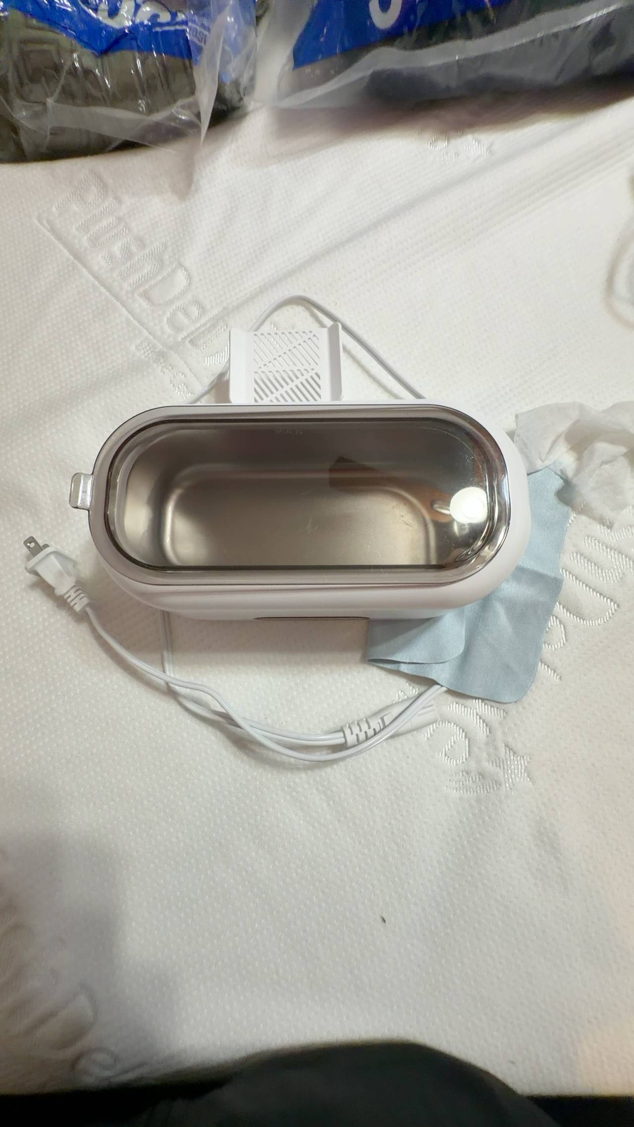 Ultrasonic Jewelry Cleaner 350ml 48kHz Portable