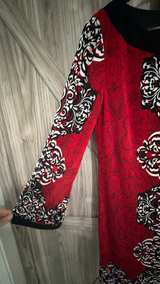 Laundry by Shelli Segal Damask Print Dress small red black and white - Image 5