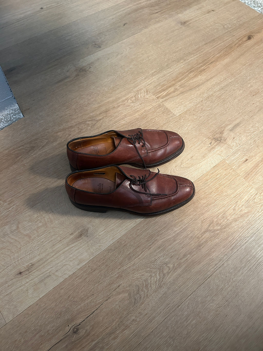 Men's Brown Leather Derby Shoes