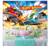 Hot Car Birthday Party Decorations Hot Race Car Birthday Party Backdrop 6.1x3.6 - Image 6