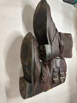 Harley-Davidson Men’s Brown Leather Engineer Motorcycle Boots Double Buckle 10’ - Image 2