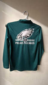 Fanatics Philadelphia Eagles Midnight Green Quarter-Zip Pullover size L - Image 6