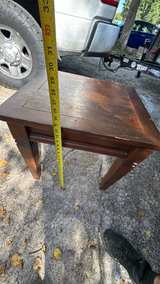Square Wood End Table/ nightstand - Image 4