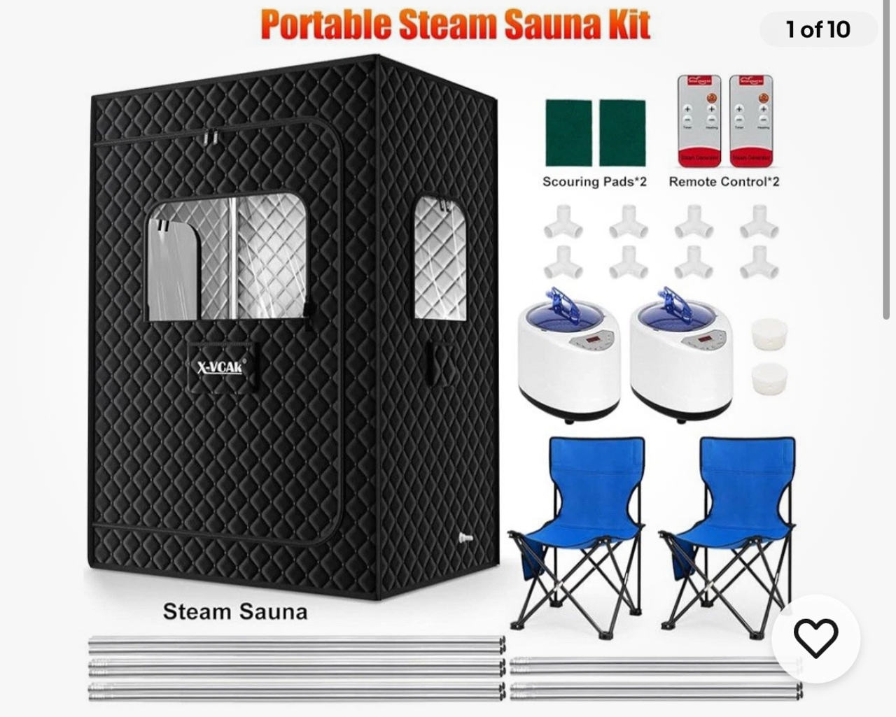 Portable Steam Sauna Kit