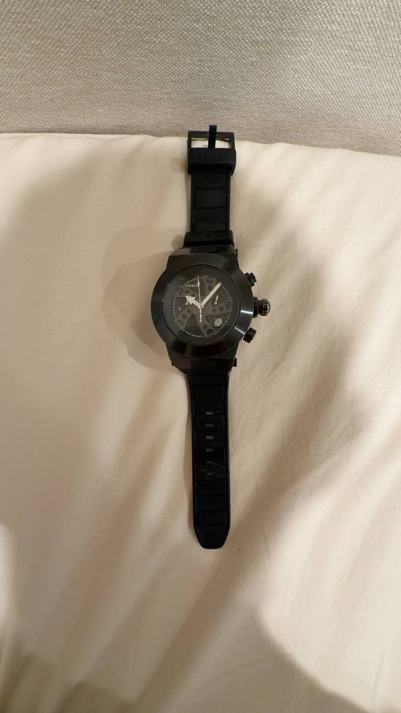 Mulco Evolve Black Chronograph Watch