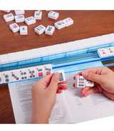GUSTARIA American Mahjong, 166 Premium White Tiles, 4 All-in-One Colored Shelves - Image 2