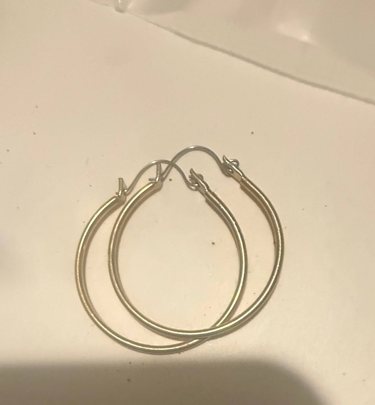Gold Tone Hoop Earrings