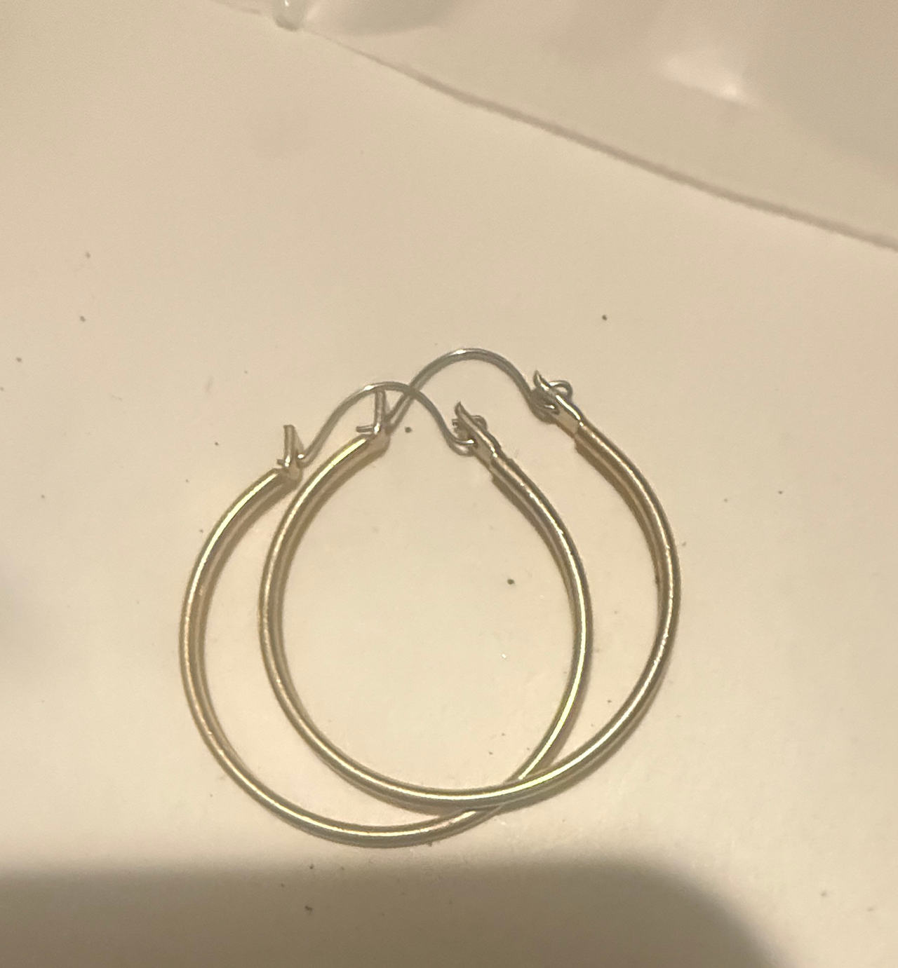 Gold Tone Hoop Earrings