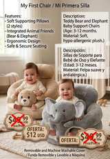 Plush Teddy Bear Baby Support Seat - Image 2