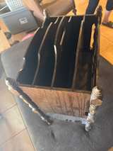 Antique Wooden Magazine Rack - Image 3
