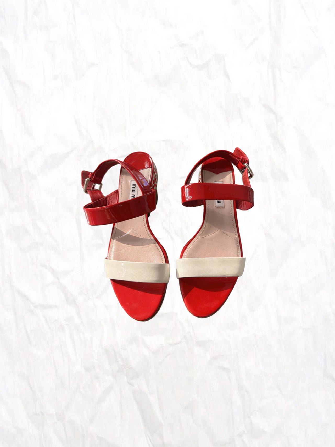 Miu Miu Patent Leather Sandals