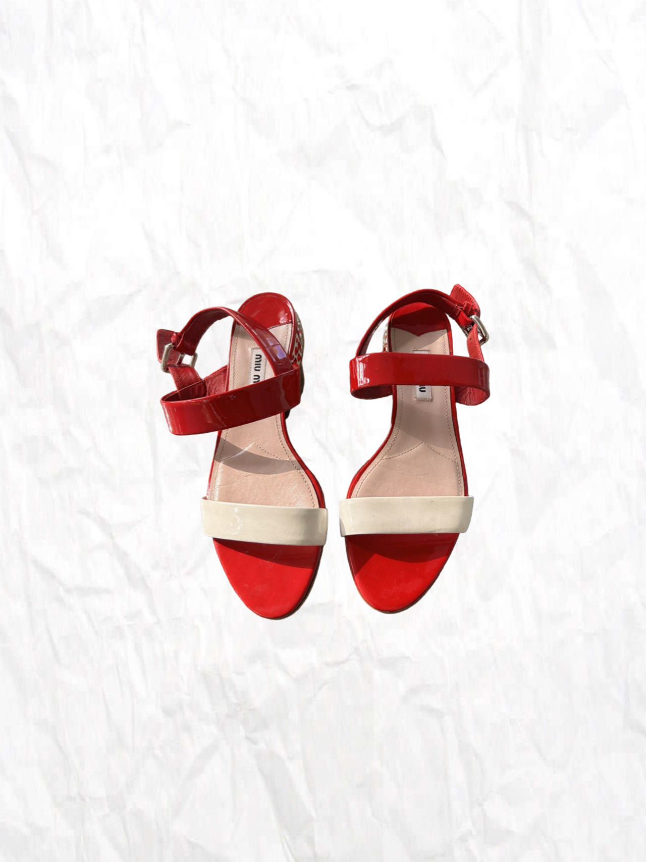 Miu Miu Patent Leather Sandals