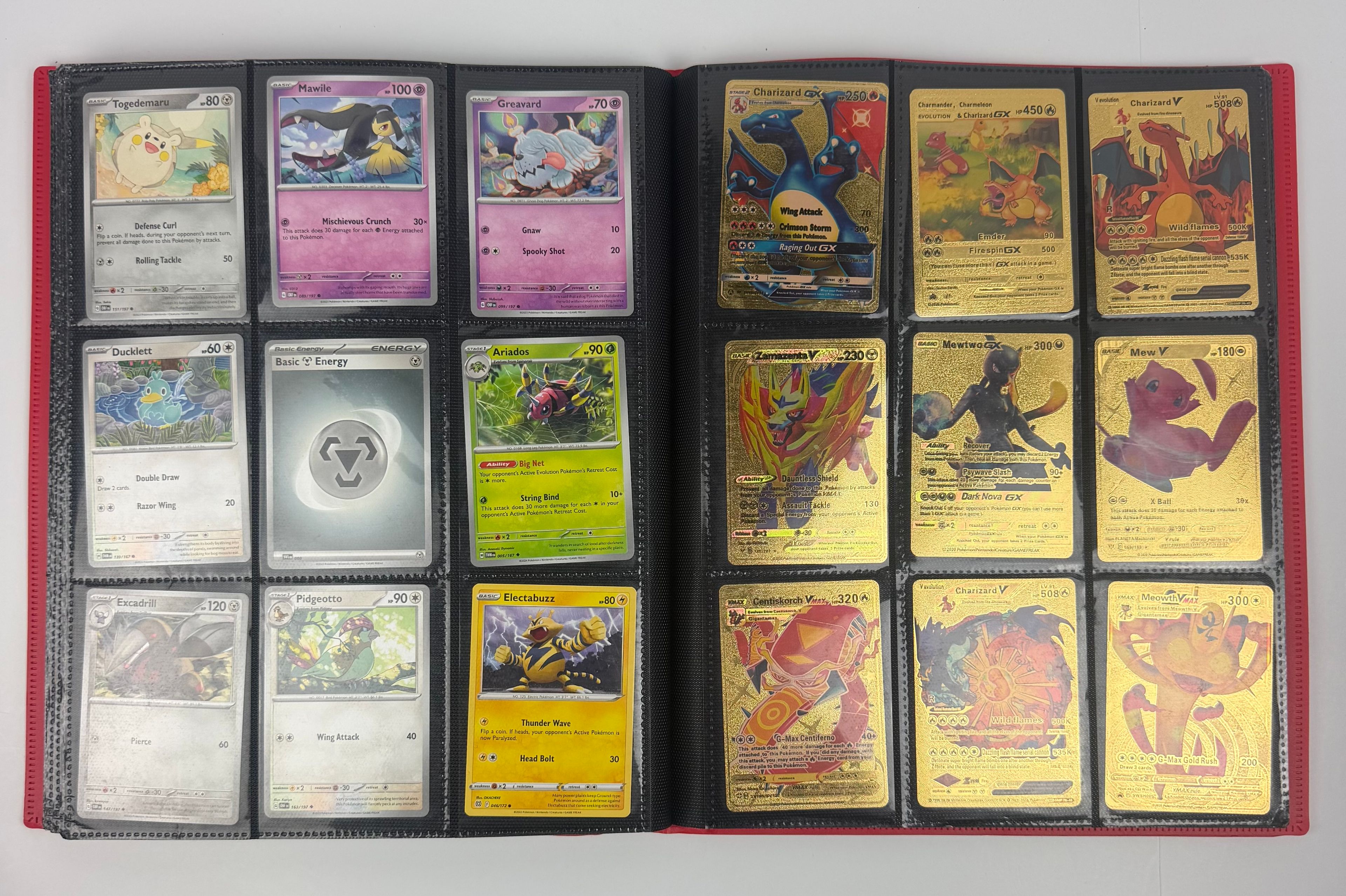 Pokemon 166 Card Collection Binder Pikachu Charizard Mewtwo - Image 7