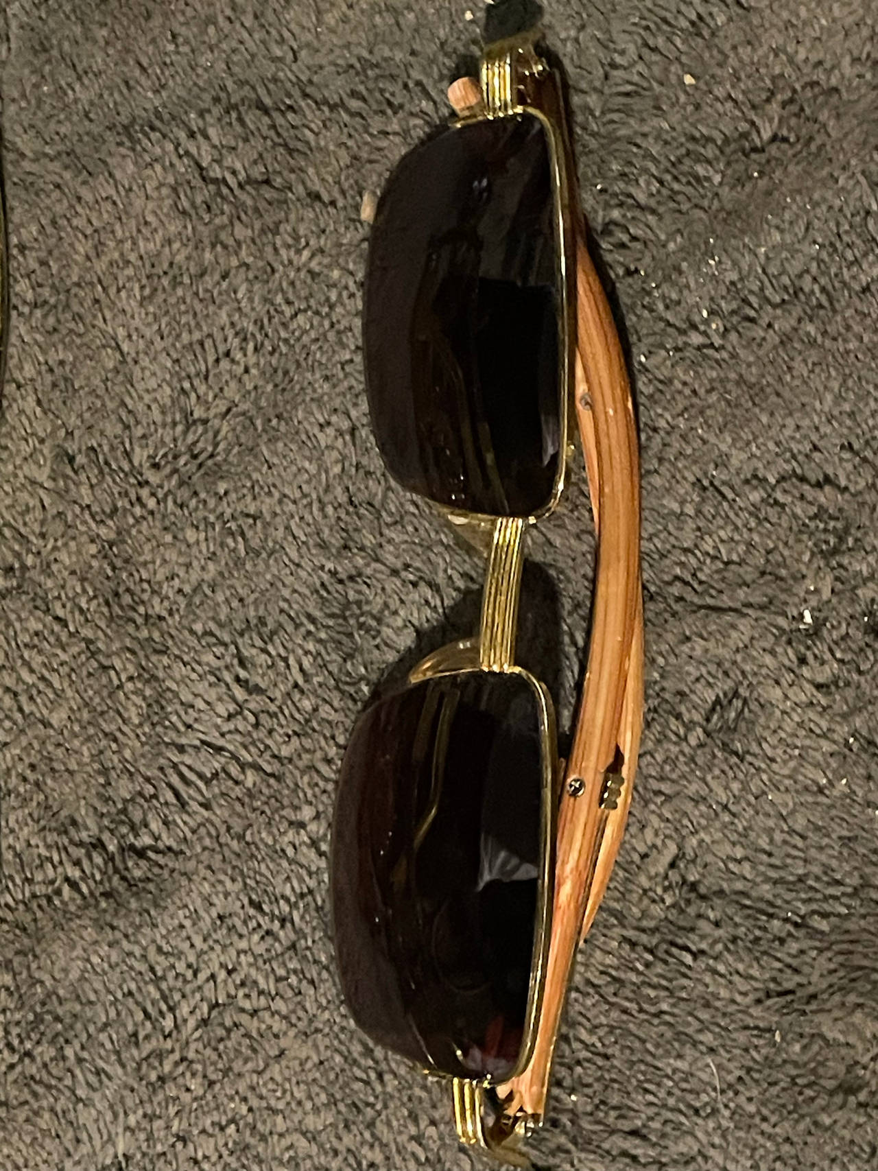 Cartier Wood Temples Sunglasses