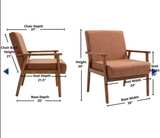 New Set 4 Merakii Brown Side Chairs - Image 3