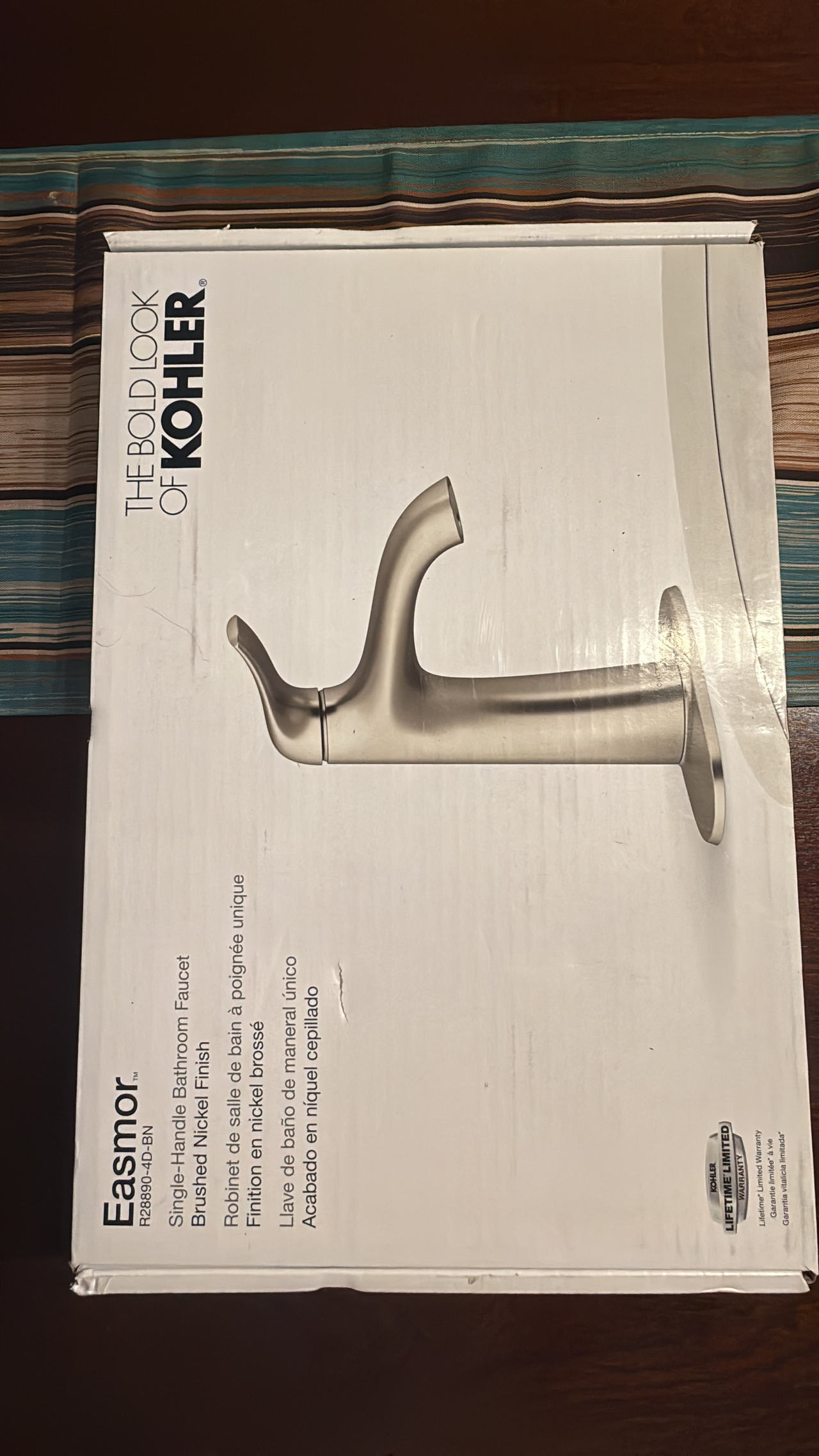Kohler Easmor Single-Handle Bathroom Faucet Brushed Nickel