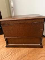 Vintage Wooden Jewelry Chest Armoire - Image 4