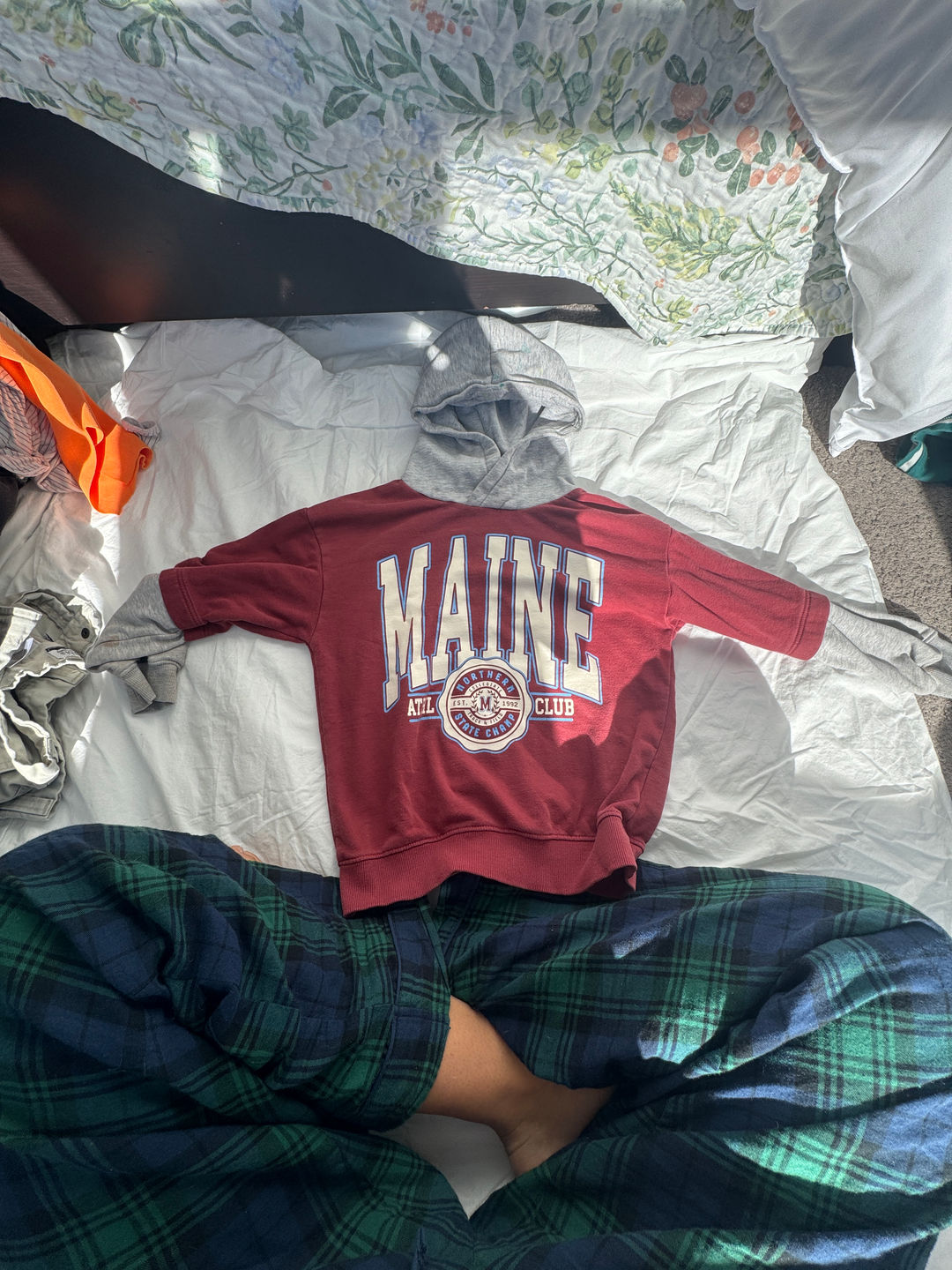 H&M Kids Maine Athletic Club Layered Hoodie