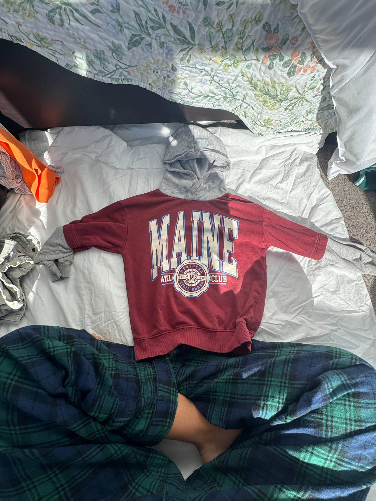 H&M Kids Maine Athletic Club Layered Hoodie