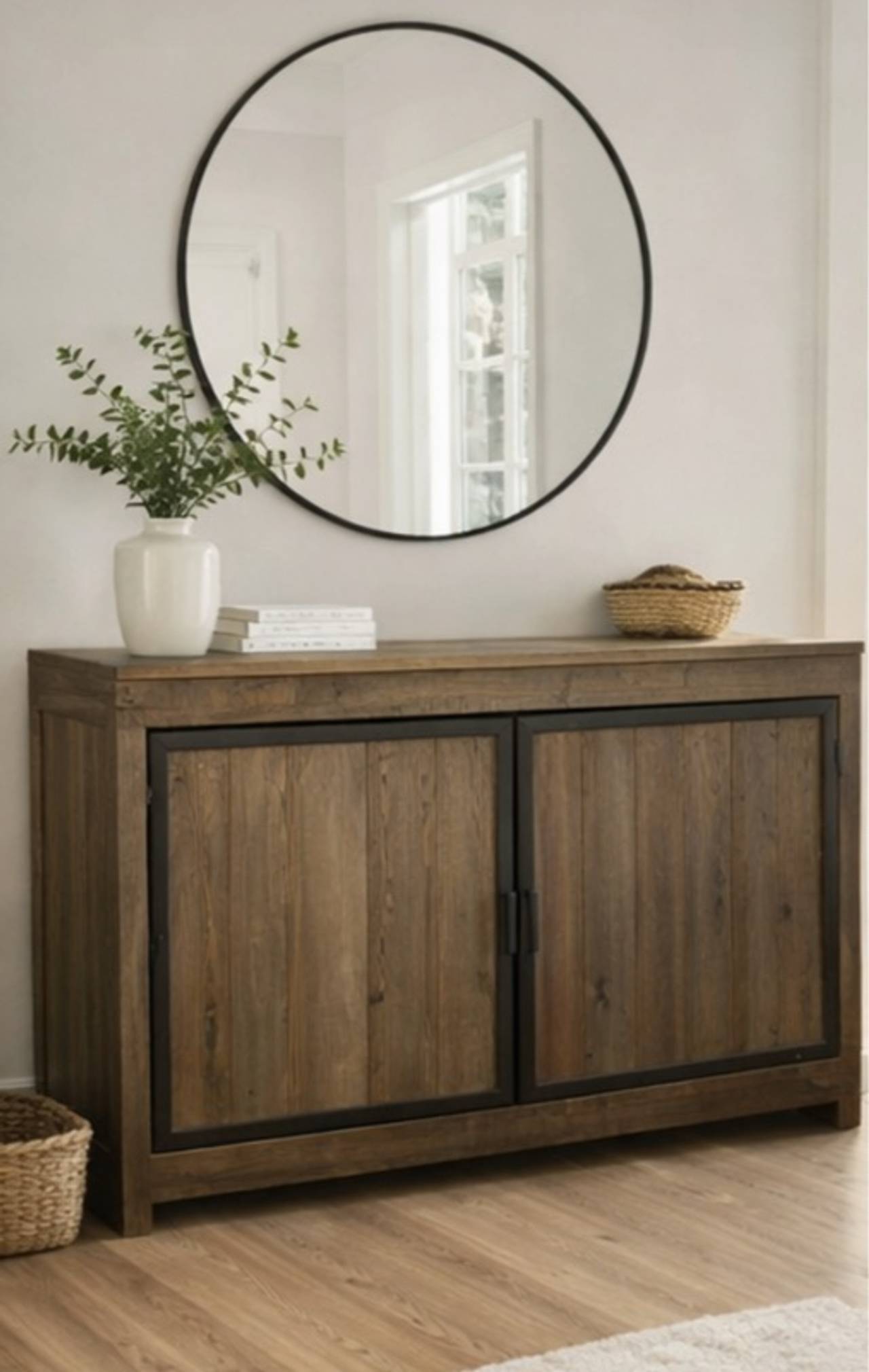 Beautiful Solid Wood Modern Farmhouse Buffet, 60"