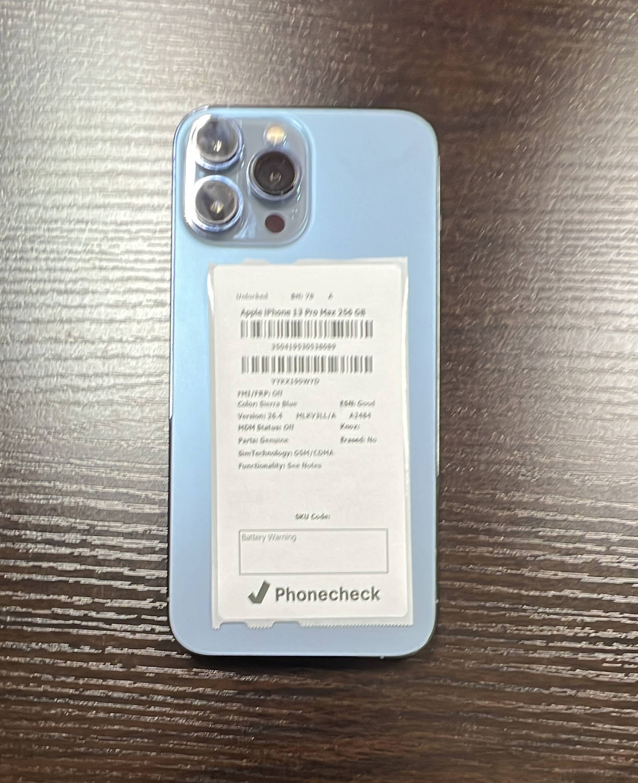 Apple iPhone 13 Pro Max 256GB Sierra Blue