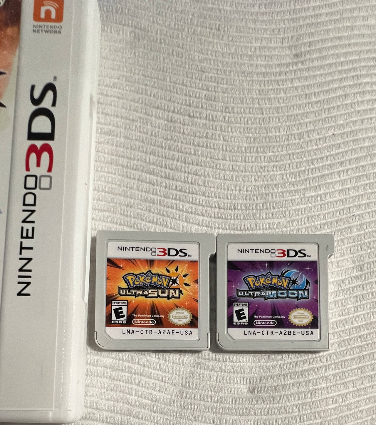 Pokemon Ultra Sun and Ultra Moon Nintendo 3DS Cartridges