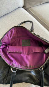 Coach Madison Lindsey Black Leather Satchel - Image 2