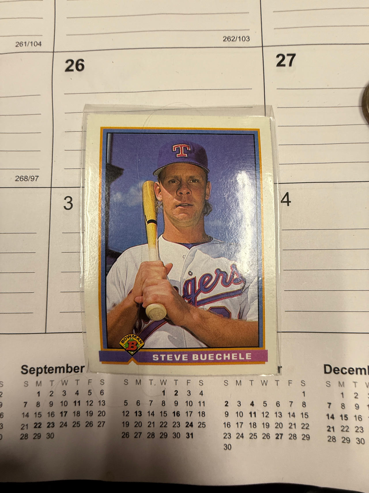 Steve Buechele Baseball Card