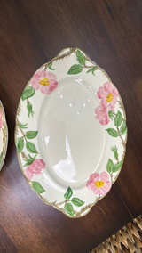 Franciscan Desert Rose Chop Plate and Oval Platter - Image 3