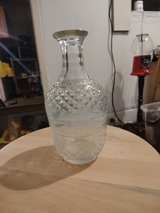 Vintage Diamond Cut Glass Vase - Image 2