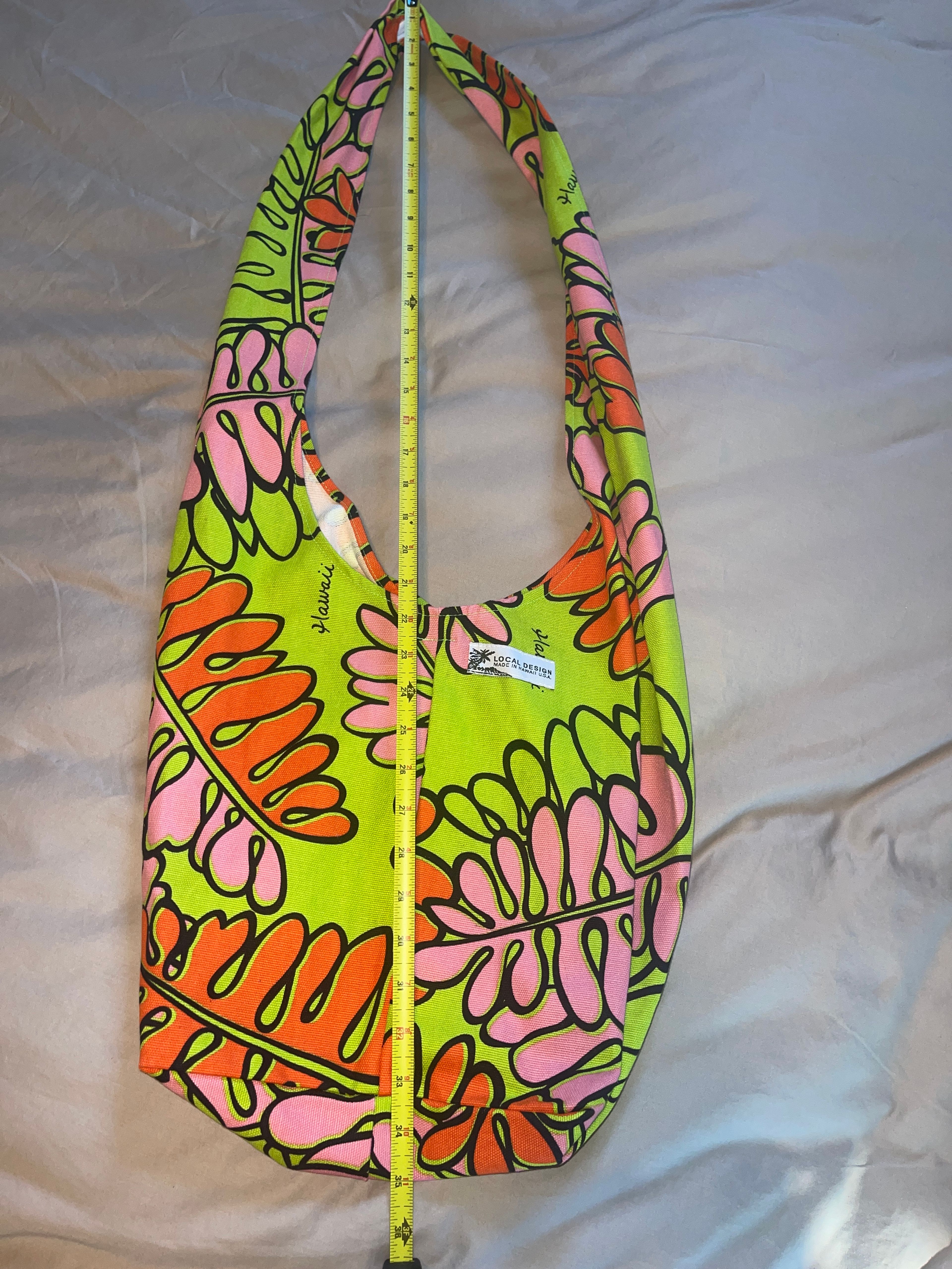 Made in Hawaii by Local Design Bright Hobo Bag EUC  - Image 3