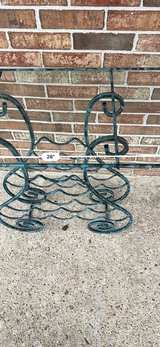 Metal Wine Rack with Glass Top - Image 2