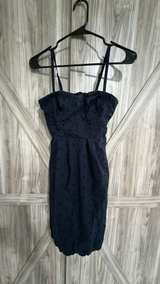Dark Blue American Eagle Navy Eyelet Dress size 2 cocktail party - Image 1