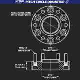 KSP 6X5.5 Wheel Spacers for Silverado Sierra 1.5" - Image 5