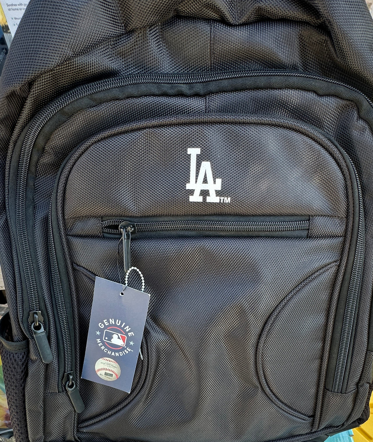 MLB Los Angeles Dodgers Black Backpack