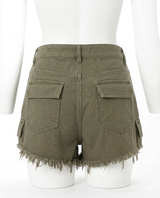 Tinseltown Olive Cargo Shorts sz 1 junior girls - Image 3
