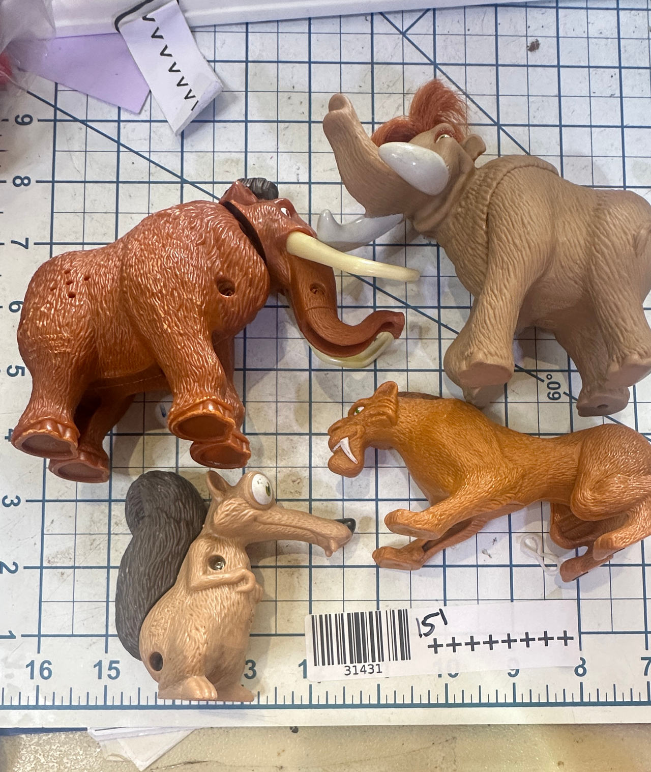 20th Century Fox  ICE AGE vintage figure bundle